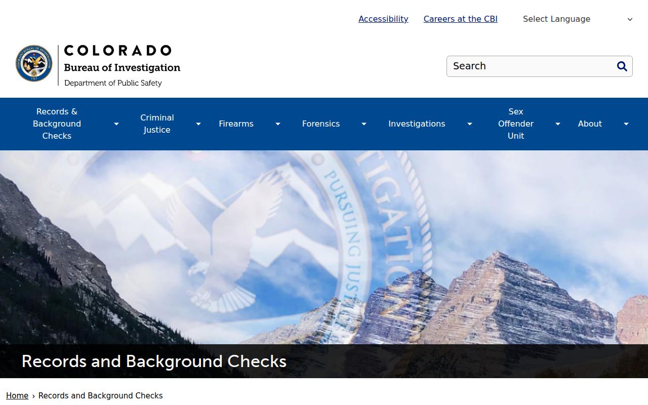Colorado criminal history products from the Colorado Bureau of Investigation